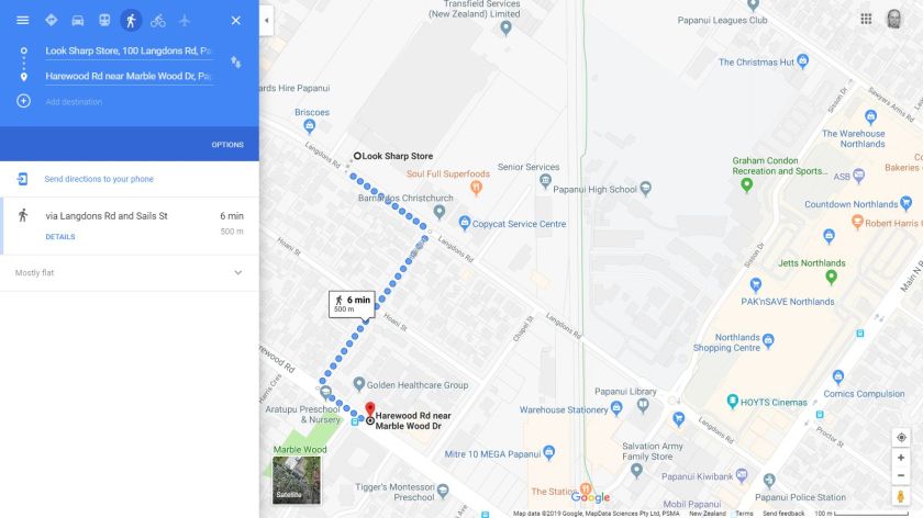 Closest bus stop to Northlink